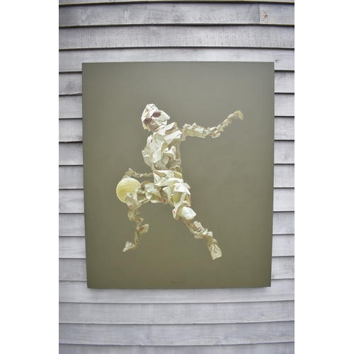 5013 - HUANG SIMAO (b.1967) Jingdezhen (China) Contemporary Artist: Oil painting from the 