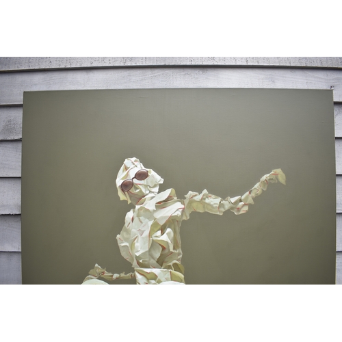 5013 - HUANG SIMAO (b.1967) Jingdezhen (China) Contemporary Artist: Oil painting from the 