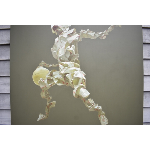 5013 - HUANG SIMAO (b.1967) Jingdezhen (China) Contemporary Artist: Oil painting from the 