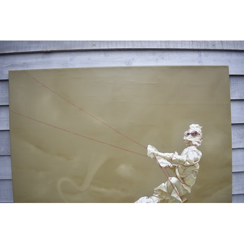 5014 - HUANG SIMAO (b.1967) Jingdezhen (China) Contemporary Artist: Oil painting from the 