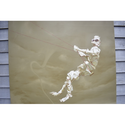 5014 - HUANG SIMAO (b.1967) Jingdezhen (China) Contemporary Artist: Oil painting from the 