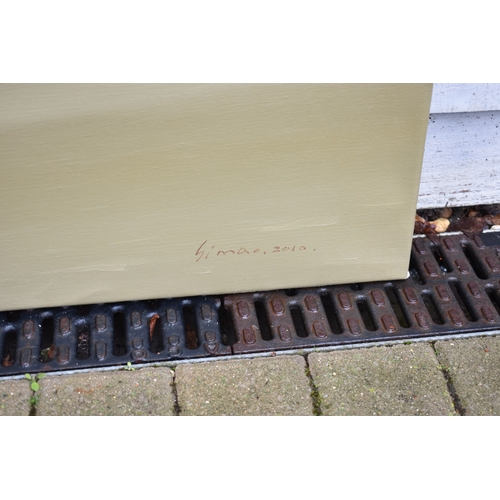 5014 - HUANG SIMAO (b.1967) Jingdezhen (China) Contemporary Artist: Oil painting from the 