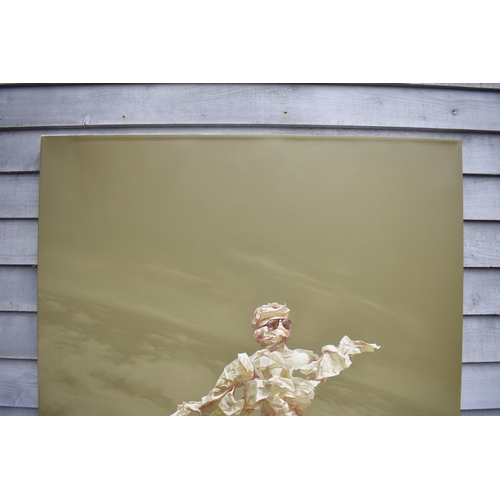 5015 - HUANG SIMAO (b.1967) Jingdezhen (China) Contemporary Artist: Oil painting from the 