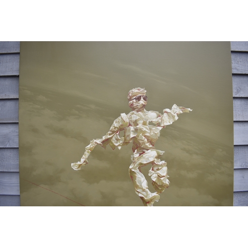 5015 - HUANG SIMAO (b.1967) Jingdezhen (China) Contemporary Artist: Oil painting from the 