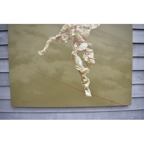 5015 - HUANG SIMAO (b.1967) Jingdezhen (China) Contemporary Artist: Oil painting from the 