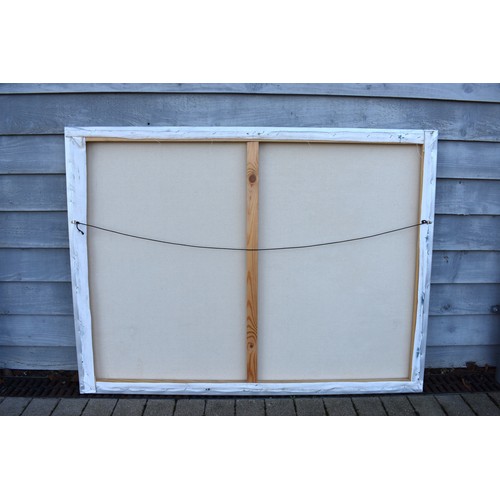 5001 - PONGSAK KAMJORNRASAMEKIT (b.1974) Thai Contemporary Artist: abstract painting depicting woodland and... 