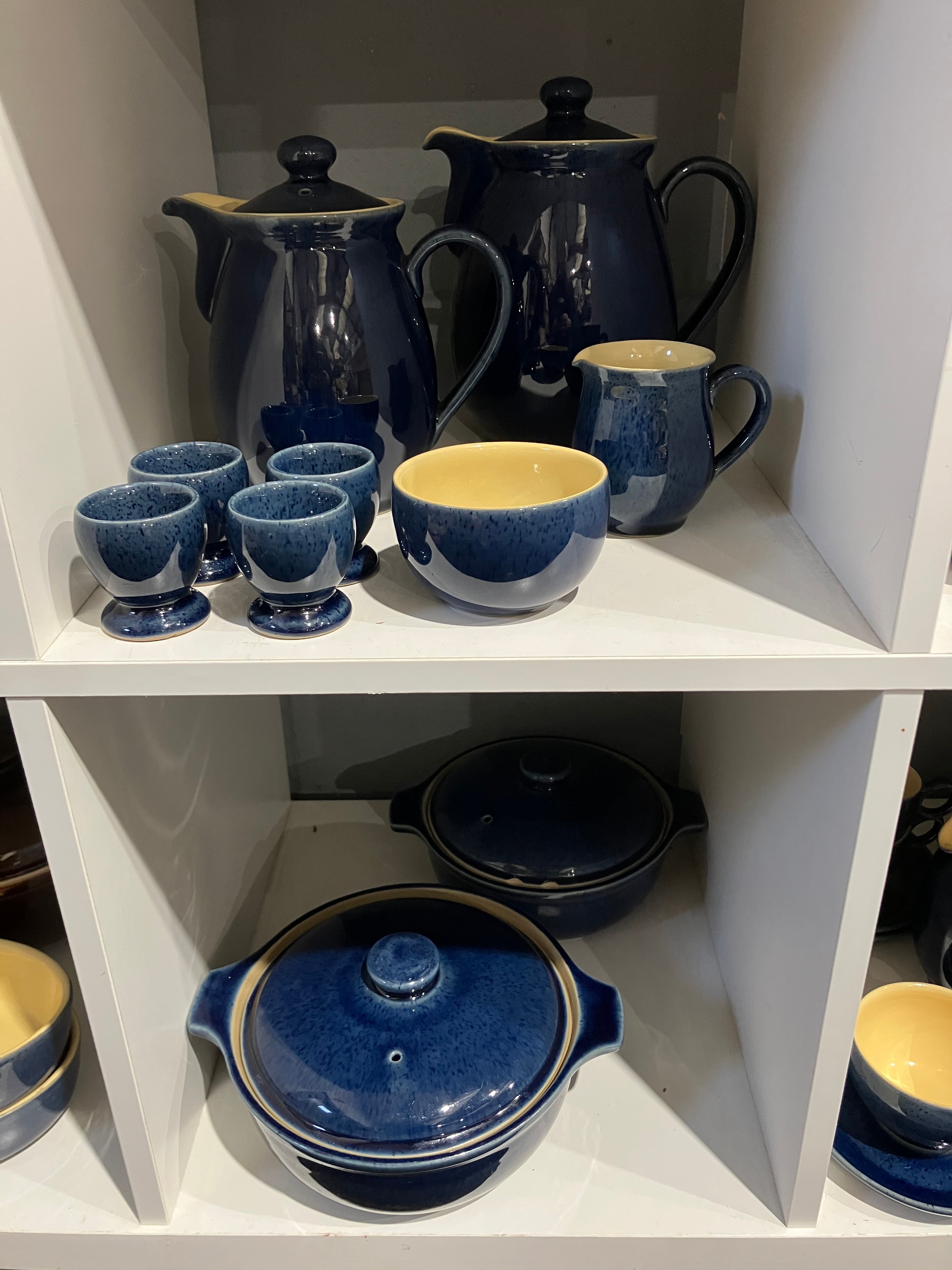 A selection of Denby Cottage Blue tableware and one other Denby ...