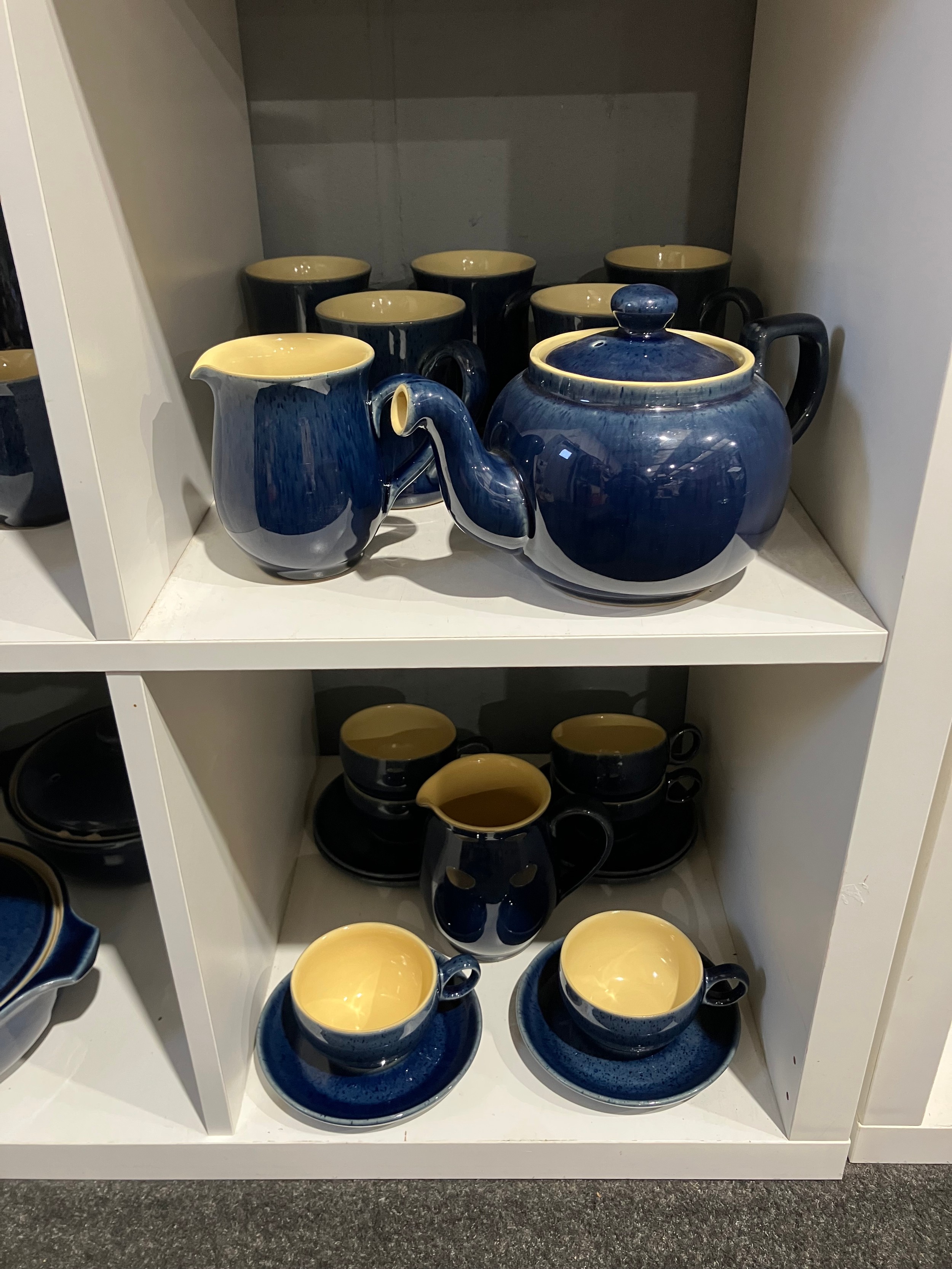 A selection of Denby Cottage Blue tableware and one other Denby ...