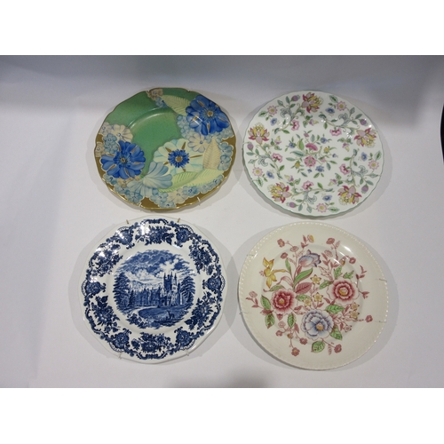 1294 - A quantity of wall plates, Minton, Mason's, Johnson Bros, Wedgwood and Grays Pottery hand-painted ex... 
