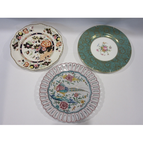 1294 - A quantity of wall plates, Minton, Mason's, Johnson Bros, Wedgwood and Grays Pottery hand-painted ex... 