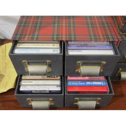 1024 - Three stackable cassette boxes with cassettes
