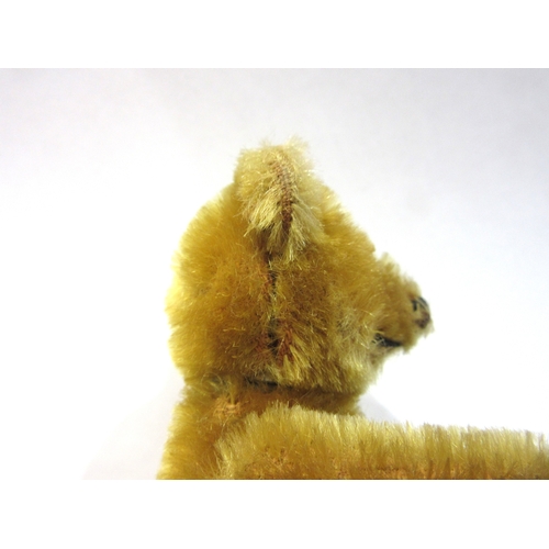 8053 - An early 20th Century Schuco golden mohair jointed Teddy Bear scent bottle, head removing to reveal ... 