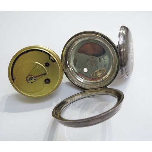 6057 - A silver cased T.T. Clarke of London pocket watch