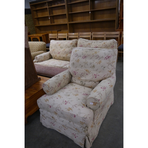 A Multiyork sofa and armchair