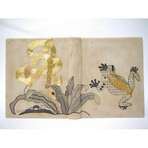 5006 - (Embroidered Bindings.) Cyril Davenport: 'English Embroidered Bookbindings', London, Kegan Paul, 189... 