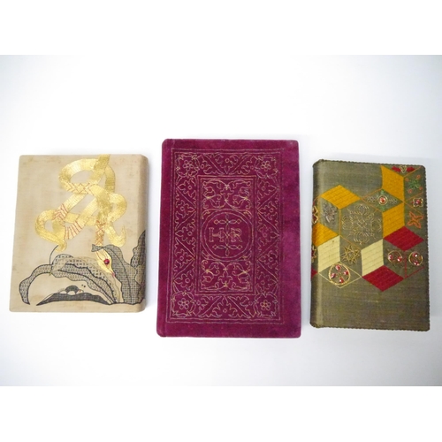 5006 - (Embroidered Bindings.) Cyril Davenport: 'English Embroidered Bookbindings', London, Kegan Paul, 189... 