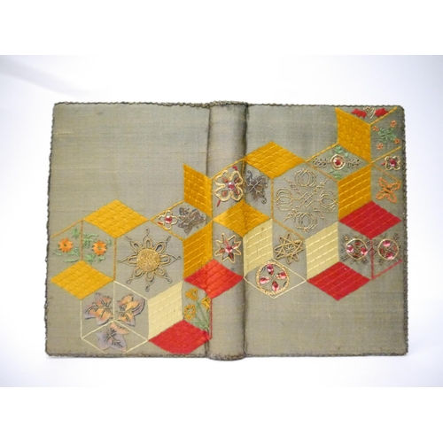 5006 - (Embroidered Bindings.) Cyril Davenport: 'English Embroidered Bookbindings', London, Kegan Paul, 189... 