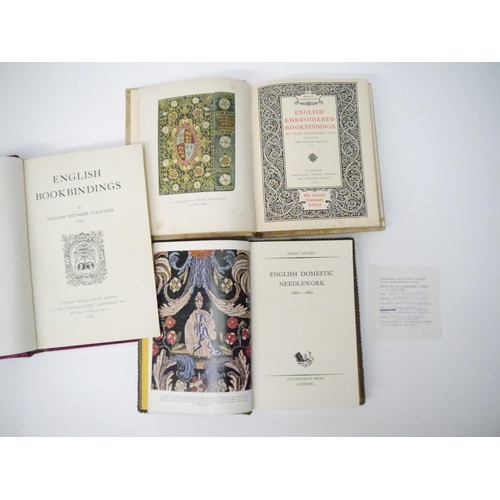 5006 - (Embroidered Bindings.) Cyril Davenport: 'English Embroidered Bookbindings', London, Kegan Paul, 189... 