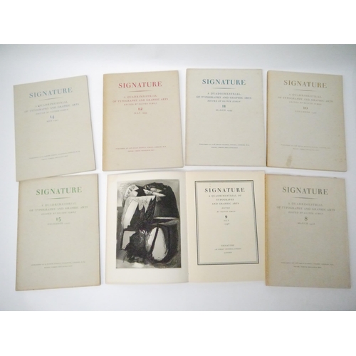 5028 - 'Signature: A Quadrimestrial of Typography and Graphic Arts', edited Oliver Simon, London, Curwen Pr... 