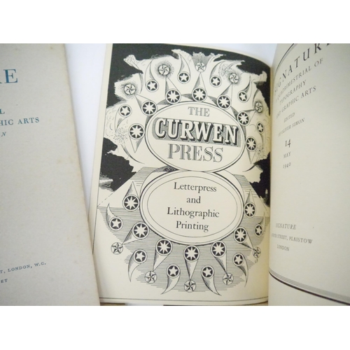 5028 - 'Signature: A Quadrimestrial of Typography and Graphic Arts', edited Oliver Simon, London, Curwen Pr... 