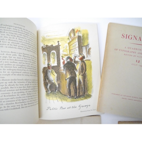 5028 - 'Signature: A Quadrimestrial of Typography and Graphic Arts', edited Oliver Simon, London, Curwen Pr... 