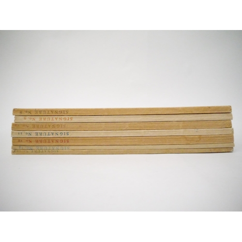 5028 - 'Signature: A Quadrimestrial of Typography and Graphic Arts', edited Oliver Simon, London, Curwen Pr... 