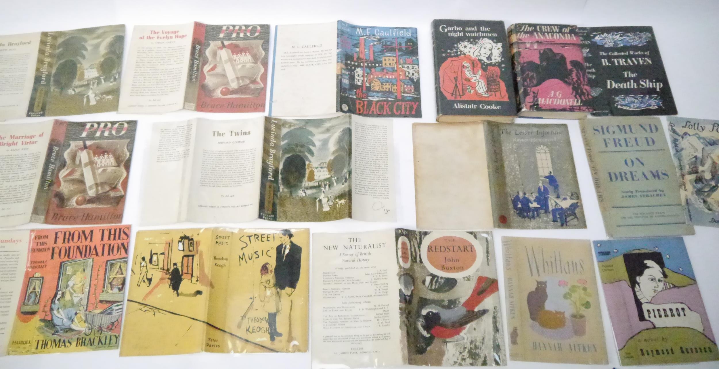 A packet containing 14 dust wrappers circa 1940's/50's, including ...