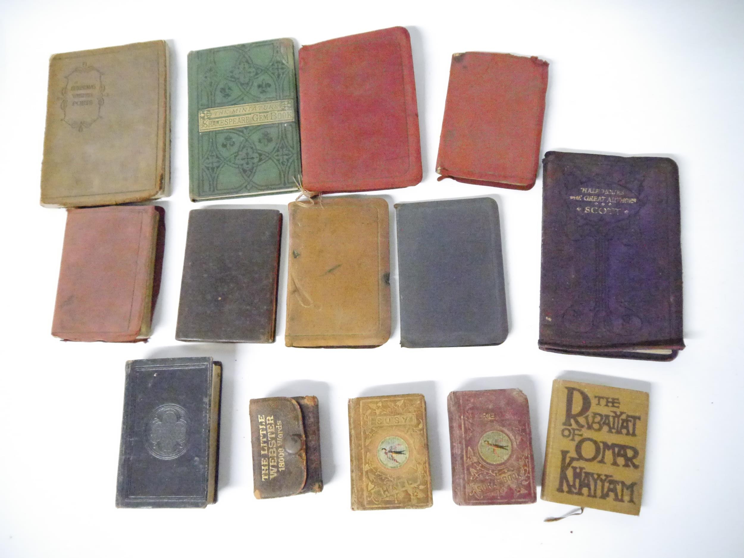 A collection of 14 miniature and small format books, including Jacob ...