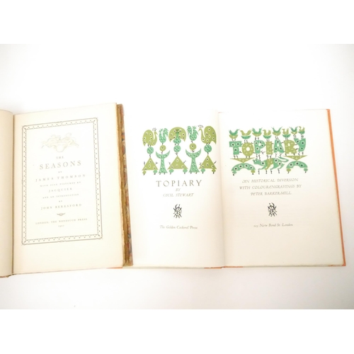5008 - (Golden Cockerel Press.) Cecil Stewart: 'Topiary', London, Golden Cockerel Press, 1954, limited edit... 