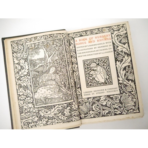 5012 - S. Baring-Gould (ed.): 'A Book of Nursery Songs and Rhymes', London, Methuen, 1895, xvi,159,[1]pp, A... 