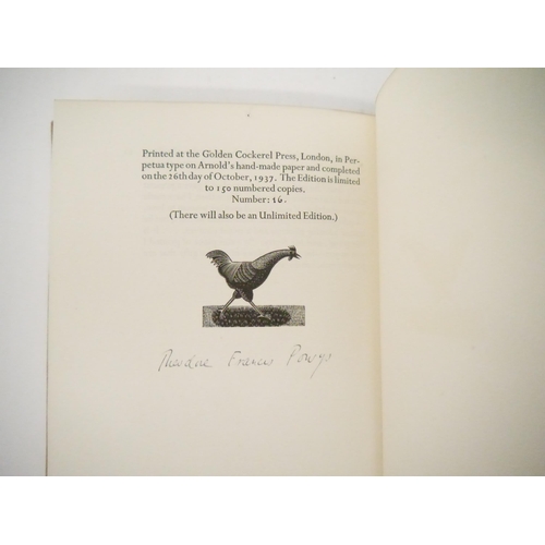 5015 - Golden Cockerel Press. Gwenda Morgan (ill.); Theodore Francis Powys: 'Goat Green, or The Better Gift... 