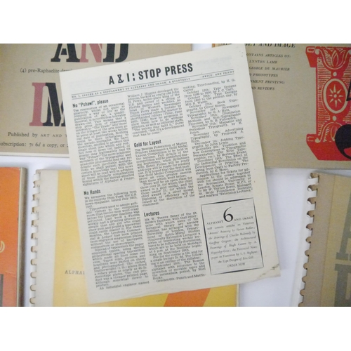 5029 - 'Alphabet & Image: A Quarterly Magazine of Typography and Graphic Arts. Edited by Robert Harling.', ... 