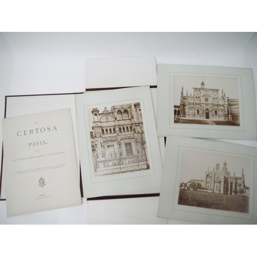 5057 - (Architecture, Charterhouse of Pavia.) ‘The Certosa At Pavia. Twenty Original - Photographs by A. No... 