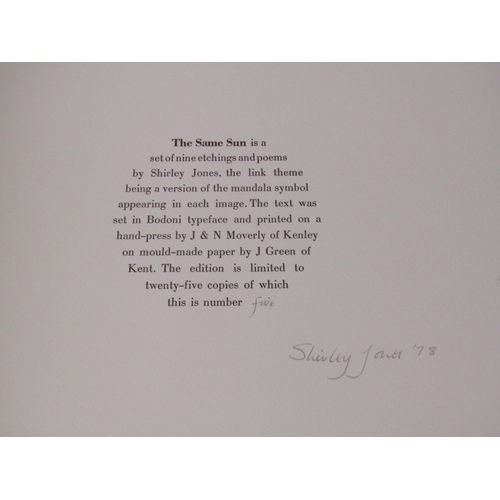 5043 - Shirley Jones (b. 1934): 'The Same Sun', [Croydon : Shirley Jones 1978], limited edition set of nine... 