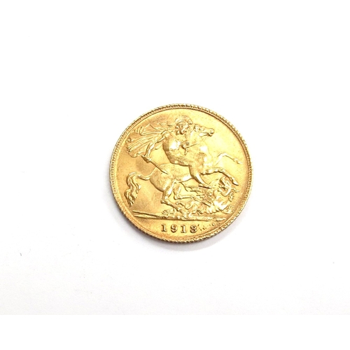 6542 - A George V 1913 gold half sovereign