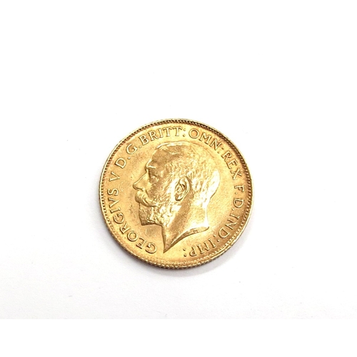 6542 - A George V 1913 gold half sovereign
