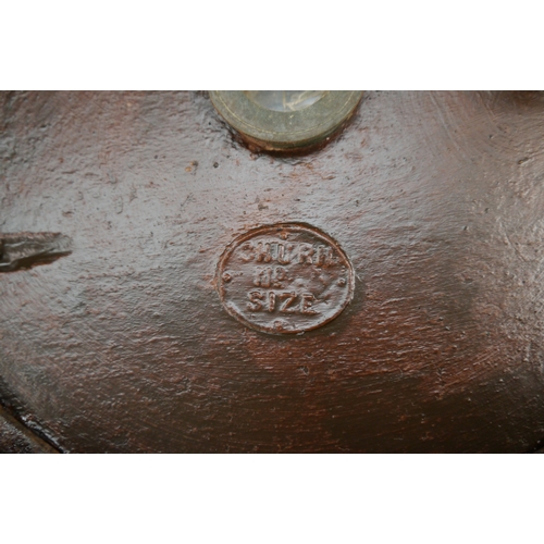 2001 - A 19th Century oak and cast iron rotary butter churn