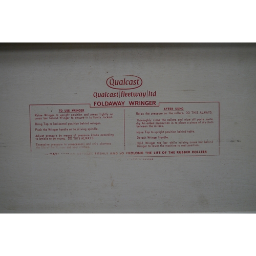2020 - A Formica topped Qualcast foldaway wringer