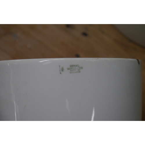 2044 - Two Royal Worcester porcelain laboratory funnels