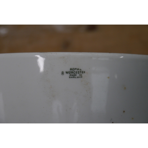 2044 - Two Royal Worcester porcelain laboratory funnels