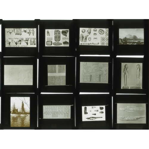 7028 - A good collection of Magic Lantern glass slides of varying world wide interest, includes images of b... 
