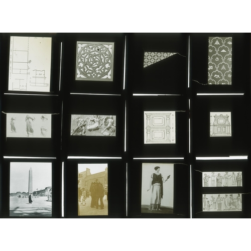 7028 - A good collection of Magic Lantern glass slides of varying world wide interest, includes images of b... 