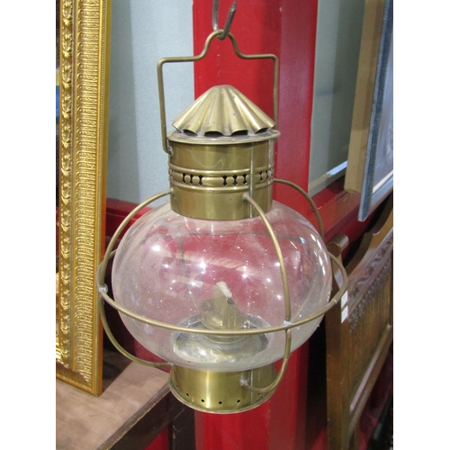 4014 - A gas lamp and two miner's lamps including Lamp & Limelight Company (3)