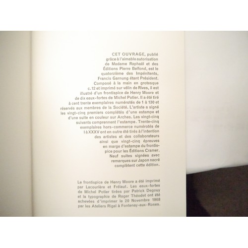 5002 - Henry Moore (illustrated); Allais (Alphonse): ‘La Belle Inconnue’, Paris: [Fontenay-aux-Roses], Les ... 