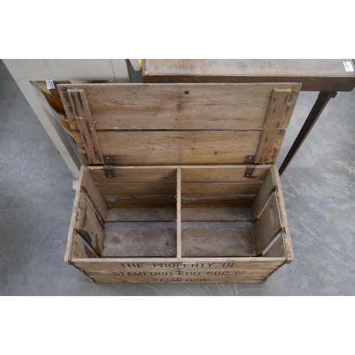 2008 - A pine Stamford eggs crate