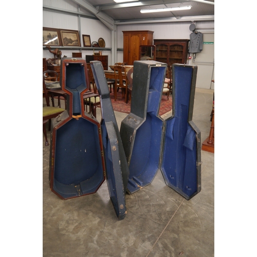 2002 - Two mahogany cello cases