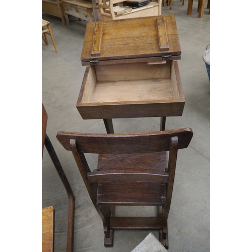 2019 - An oak school desk