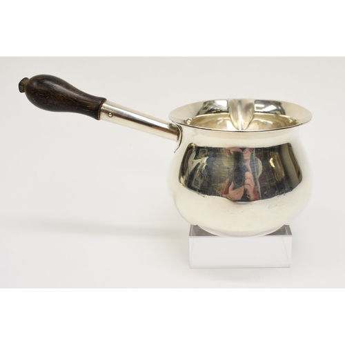 8048 - A Theodore Rossi silver brandy warmer, London 1904, base marked Rossi Norwich, 5.5cm tall, 6.7cm dia... 