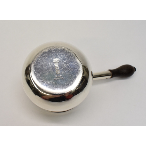 8048 - A Theodore Rossi silver brandy warmer, London 1904, base marked Rossi Norwich, 5.5cm tall, 6.7cm dia... 