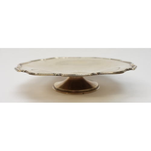 8053 - A Barker Brothers Silver Ltd silver comport with engraved details 
